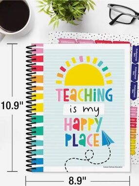 Teaching Is My Happy Place Spiral Planner